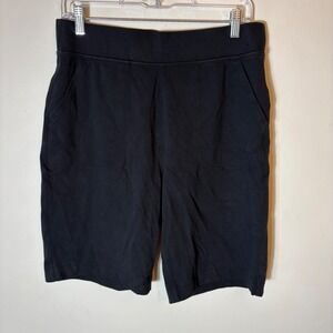 Duluth Trading NoGA‎ Naturale Pull-On 10" Bermuda Shorts Black Size Medium